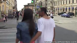 Casual Teen Sex - Teeny Nataly Gold fucked by American pickuper teen-porn