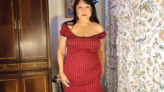 A Quiet Orgasm Looks Like This! 71 Year Old Granny Masturbating My Hairy Pussy with My Favorite Dildo