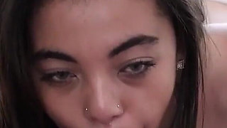 Babysitter Comforts Her Sad Laid-off Boss by Spitting on His Dick Until He's Happy Again