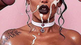 Hot Nurse in Gloryhole Club, Big Tits, Gloryhole Bukkake, Big Dick Sucking Cock