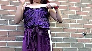 Morning Smoke in My Purple Velour Outfit