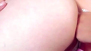 Lesbian Masturbating Her Wet Pussy: Deep Fingers and Moans