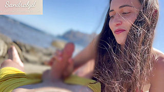 on the beach and you