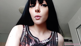 Goth Girl Smoking CLOSE UP (ask me for full vid)