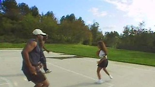 Interracial pool group sex
