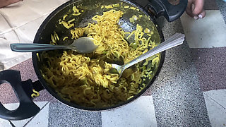 I fuck my sister-in-law in the kitchen while she&#039;s cooking