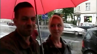 Here is the first porn video of this cock-hungry German blonde
