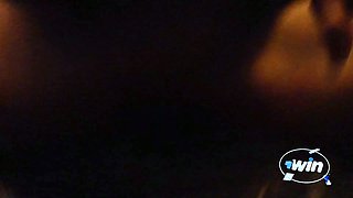 Fucking her pussy on my manhood in car at night.