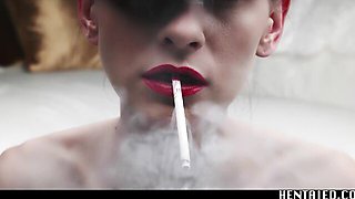 Smiling Adelle Unicorn's solo girl scene
