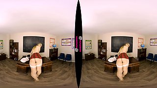 Bad Behaviour; British Blonde Teacher Solo Striptease