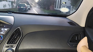 Elegant Mature Mom in Stockings and High Heels Seduces Taxi Driver