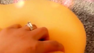 Big boob brunette masturbates on webcam