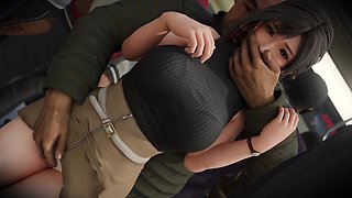 Public Creampie for Buxom Teen - 3D Porn Cartoon