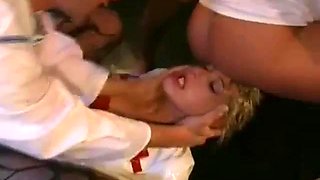 VIVIAN German Nurse sex bondage slave , anal and golden rain: Blowjob, Babe  Blonde Porn