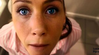ShesNew Amateur brunette girlfriend POV blowjob handjob