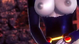 Raven Is Rubbing and Fingering Her Pussy - Titans Porn