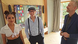 Real estate fuck with a submissive Latina teen in POV