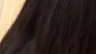 Japanese Babe Gets Her Bush Screwed and Filled with Cum by Three Men