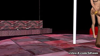 Lesbian Pole Dancer - 3DToonTube