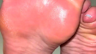 Sweaty Foot Facial POV by Ivy's Feet