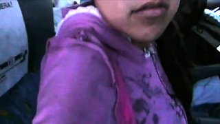 Latina teen Areli gets fucked on the Greyhound bus