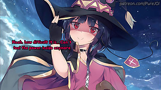 Megumin kindly asks you to charge her magic (Softdom JOI)