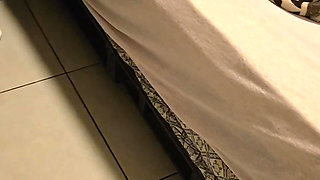 Giving My Pregnant Bitch a Piss After the Gym