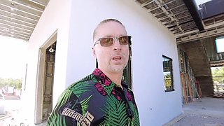Husband of pornstar Cory Chase shows their new house being built