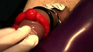 Femdom fetish mistresses fuck bdsm loser with strapon