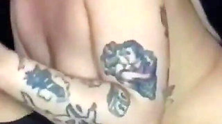 Bastet - Big Booty Tattooed Goth MILF Twerking, Pussy Masturbating, Ass Spreading Before Sucking Dick