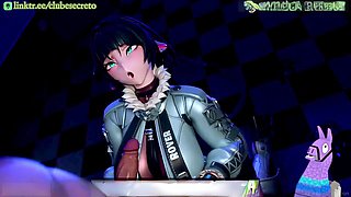 Animated hentai featuring Clubesecreto in Zenless Zone Zero with intense buttfuck and creampie action