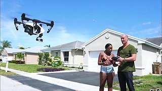 Dark-haired vixen finds passionate ecstasy with lost sultry drone