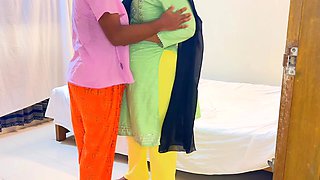 Hot Along Aunty Fuck Me Hard in Bed!