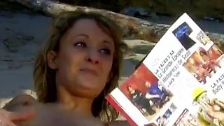 Beach holiday a cunt eager for two cocks