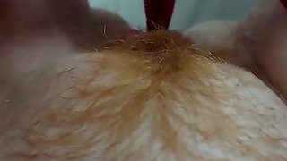 Hairy goddess shows off her juicy pussy up close