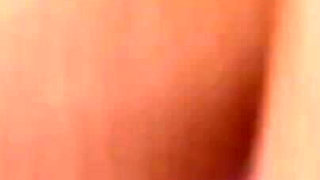 Horny chick loves anal masturbation in the bathroom