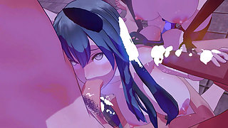 mmd r18 Monster Kantai Collection Suzukuma sex dance 3d hentai cum swallow animation fuck hard cum big dick ebony