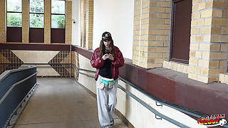 German Scout - Slim Ukrainian Girl Mari Moon Accidentally Cum in Eye at Pick up Casting Fuck