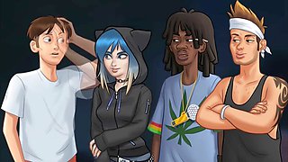 Music teacher shakes her big booty for me in summertime saga