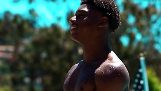 Asia n Black hunks orgy with white gays