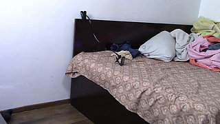 Amateur Wife Masturbates with Fingers in Pussy Until Orgasm.