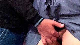 Stranger Fingered Horny MILF Before Work in the Subway