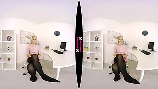 Can You See My Pussy? - Blonde Striptease Solo - Sexlikereal