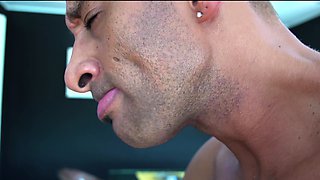 Brunette Slut Gives Blowjob To Big Cock Outdoors