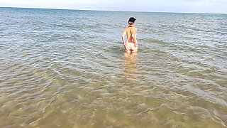 Femdom in need of sex on the beach