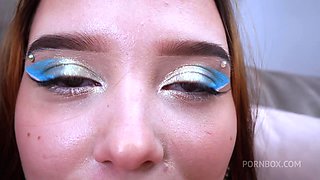 FIRST DVP WITH BLACK GUYS! Beautiful teen Akina Asmus with perfect