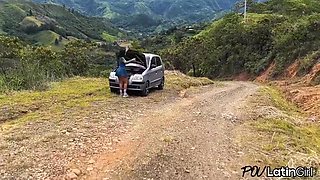 I Find A Fitness Girl With Her Broken Car And Take Her Home - Povlatingirl