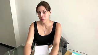 Your Spanish Teacher Gets Horny During The Class