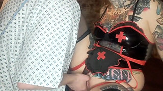 Evil Asylum Nurse Teaches Naughty Patient a Lesson