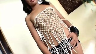 Curly Haired Thai Babe Gal Teases Body Before Getting Fucked